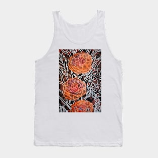 Trellis Poppies Tank Top